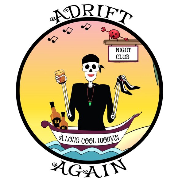 Adrift Again Black Zip-Up Hoodie | “A Long Cool Woman” | XL - Picture 10 of 10